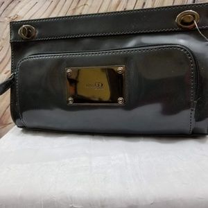 Nine & Co. Patent Leather Slate Clutch
